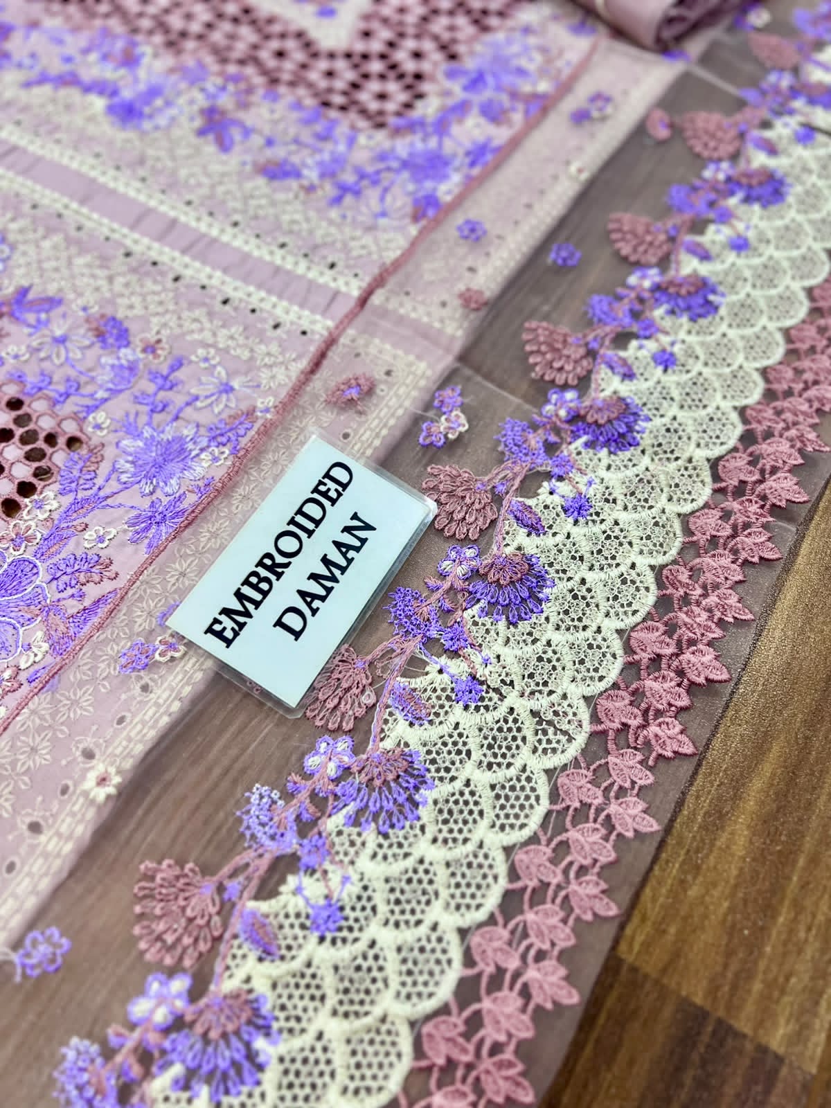 BIN ILYAS LUXURY CHIKANKARI EMBROIDERED LAWN - 3 PC UNSTITCHED