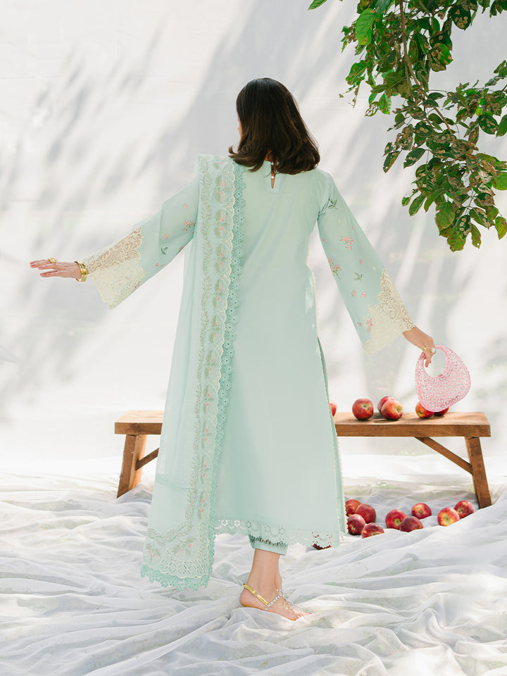 BIN ILYAS EMBROIDERED LAWN - 3 PC UNSTITCHED