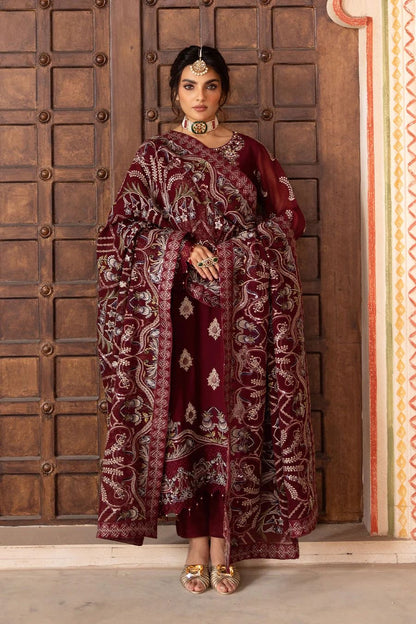 RAMSHA LUXURY EMBROIDERED CHIFFON - 3 PC UNSTITCHED
