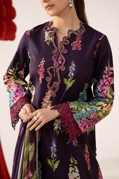 MARIA B DIGITAL PRINTED EMBROIDERED LAWN - 3 PC UNSTITCHED
