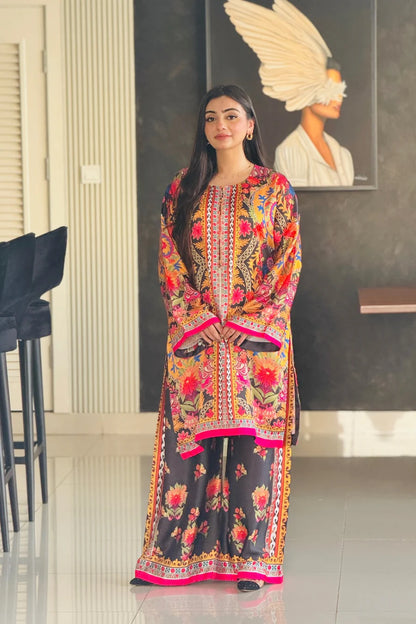 HOORAIN’S PRET DIGITAL PRINTED SILK - 2 PC STITCHED