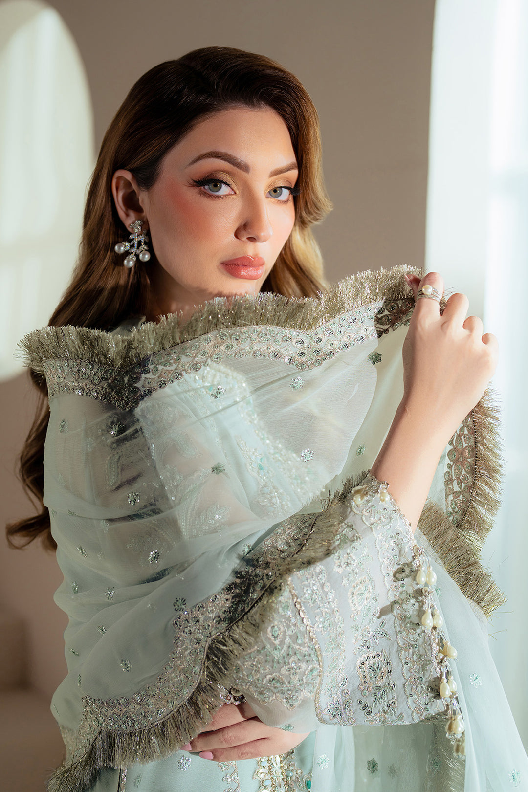 ALIZEH LUXURY CHIFFON EMBROIDERED - 3 PC UNSTITCHED