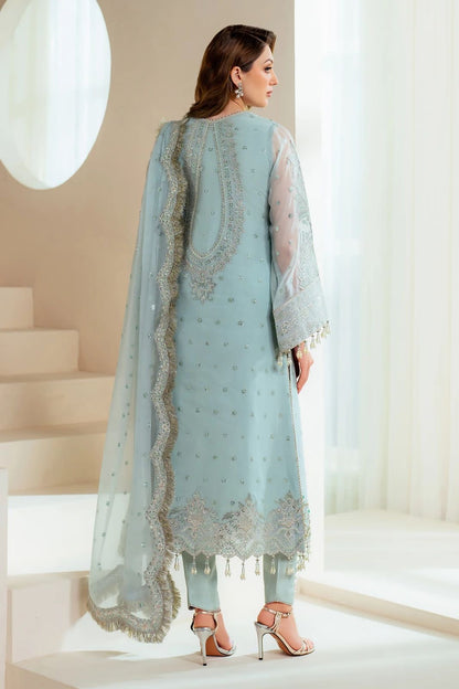 ALIZEH EMBROIDERED ORGANZA DRESS - 3 PC UNSTITCHED