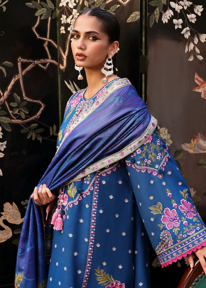 SADAF FAWAD EMBROIDERED LAWN - 3 PC UNSTITCHED