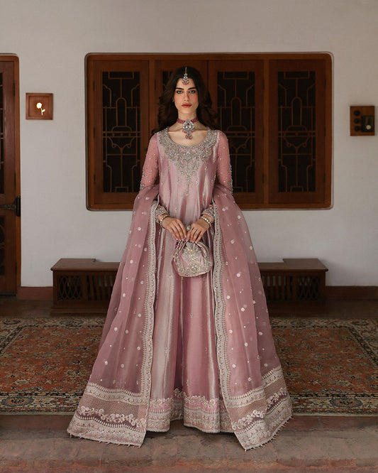 FAIZA SAQLAIN LUXURY EMBROIDERED SHEESHA SILK - 3 PC UNSTITCHED