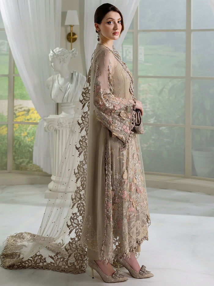 MARIA B CHIFFON HAND EMBELLISHED & EMBROIDERED 3 PC UNSTITCHED