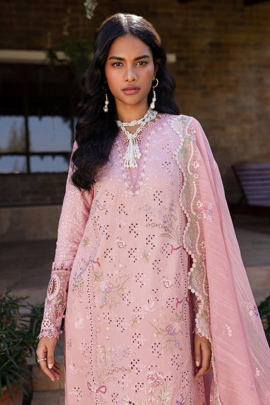 QALAMKAR EMBROIDERED CHIKANKARI LAWN - 3 PC UNSTITCHED