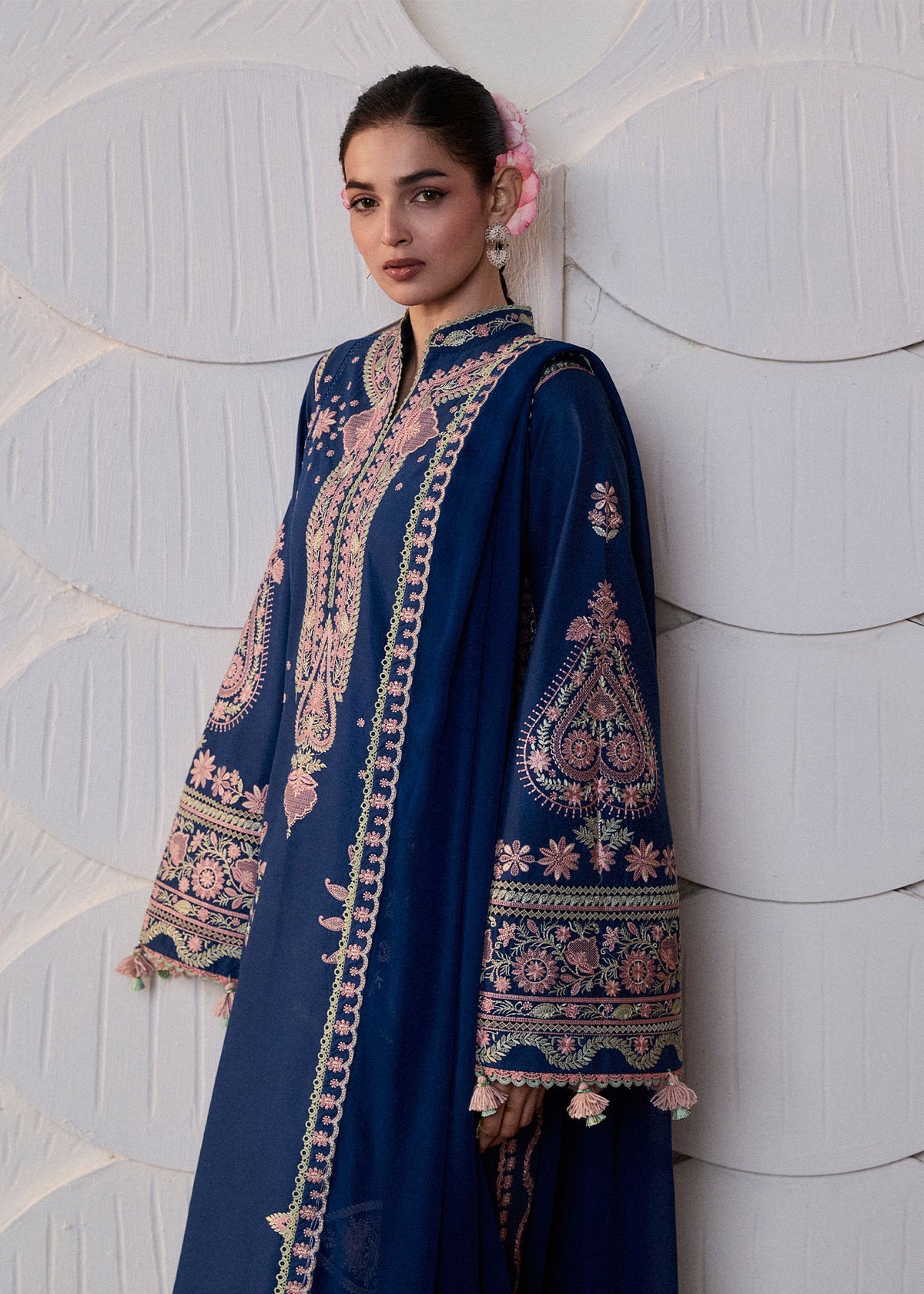 HUSSAIN REHAR EMBROIDERED LAWN - 3 PC UNSTITCHED
