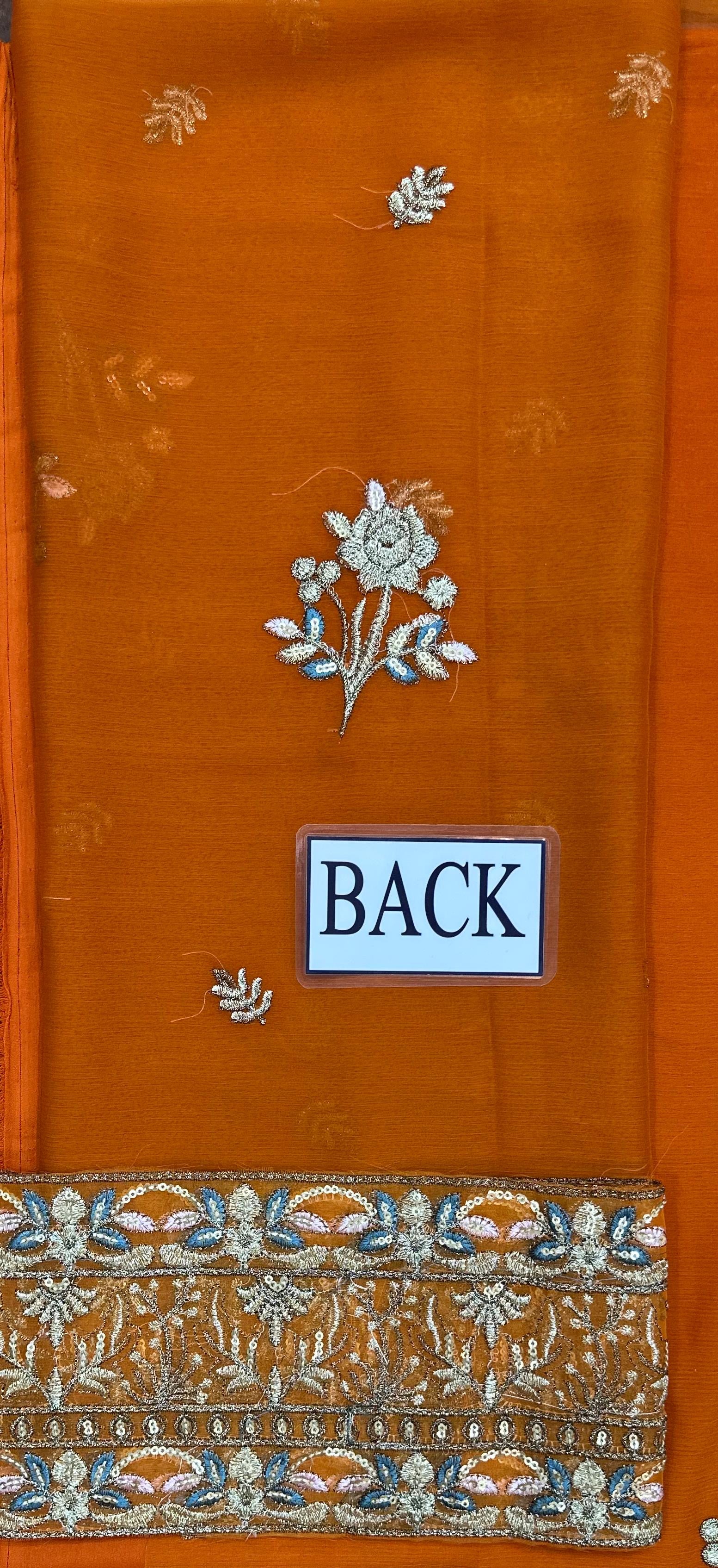 ASIM JOFA EMBROIDERED CHIFFON - 3 PC UNSTITCHED