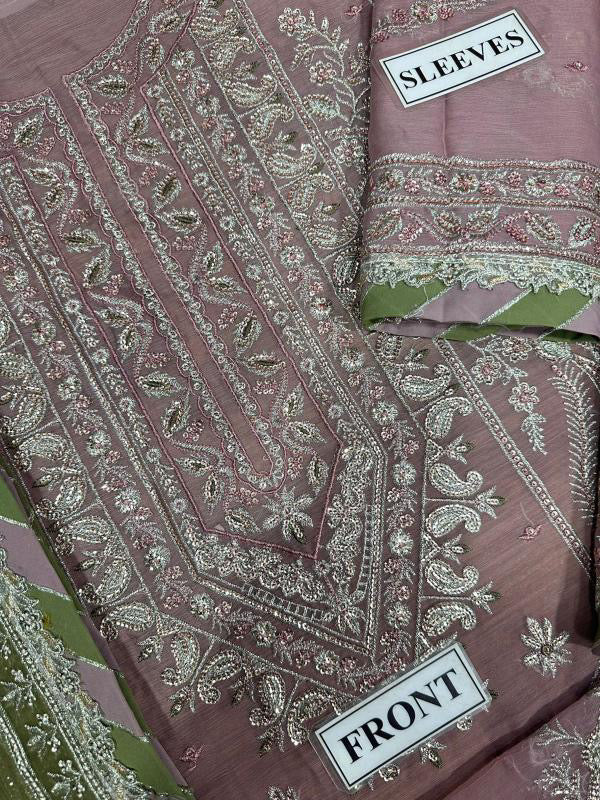 ASIM JOFA LUXURY EMBROIDERED CHIFFON - 3 PC UNSTITCHED