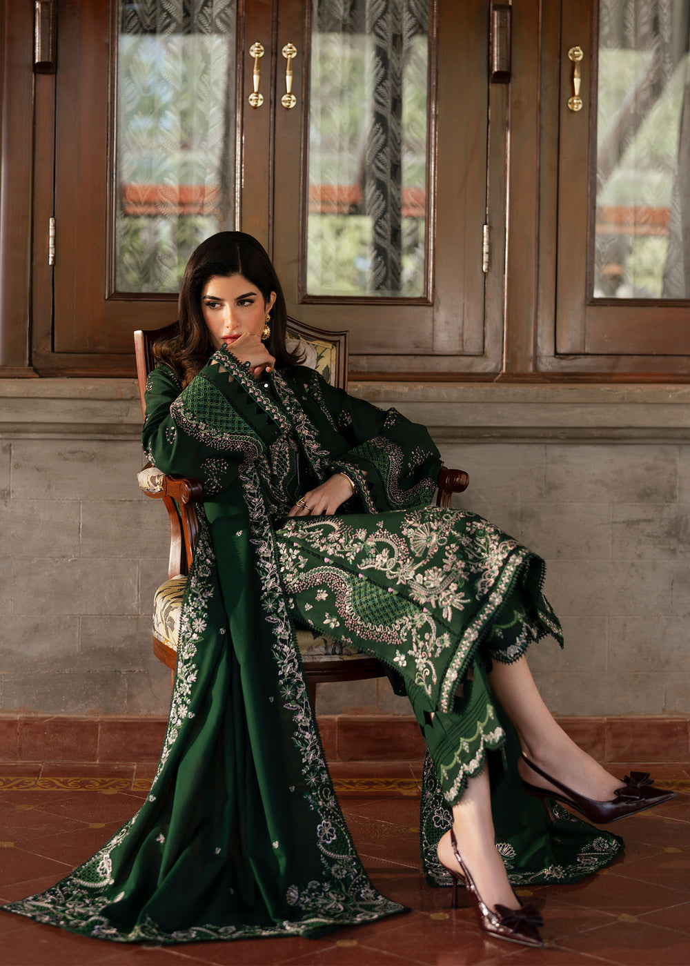 KANWAL MALIK EMBROIDERED LAWN - 3 PC UNSTITCHED