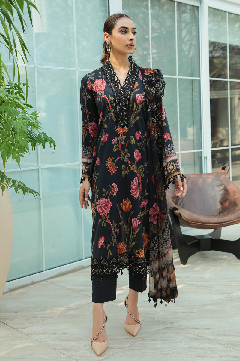 NUREH EMBROIDERED LAWN - 3 PC UNSTITCHED