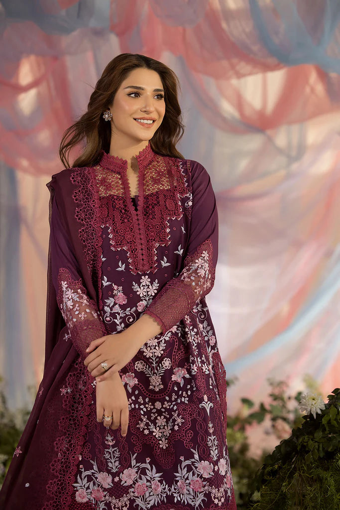 SOBIA NAZIR LUXURY EMBROIDERED CHIKANKARI LAWN - 3 PC UNSTITCHED