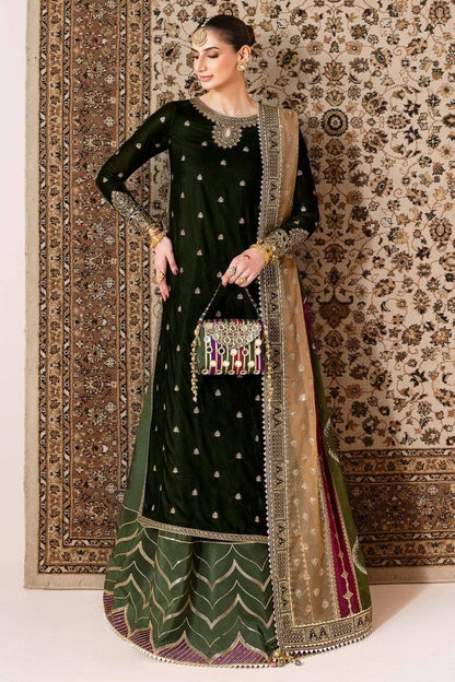 JAZMIN EMBROIDERED VELVET - 3 PC UNSTITCHED