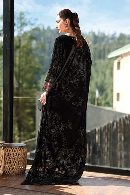 MARIA B PALACHI EMBROIDERED VELVET - 3 PC UNSTITCHED