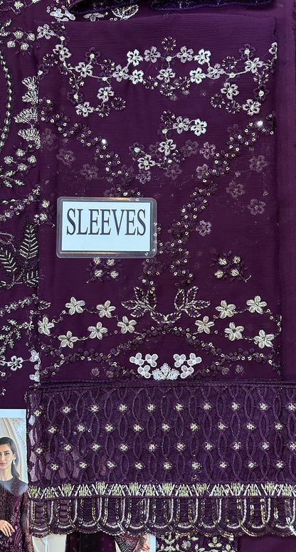 LAVISH PREMIUM EMBROIDERED CHIFFON - 3 PC UNSTITCHED
