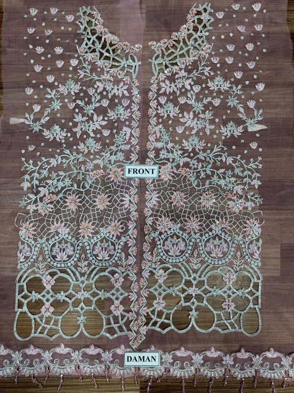 RANG RASIYA NATASHA HAND EMBELLISHED ORGANZA EMBROIDERED - 3 PC UNSTITCHED