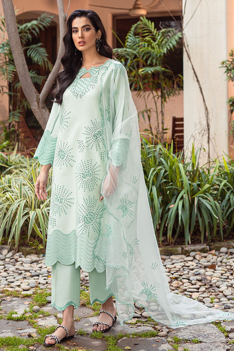 MUSHQ EMBROIDERED CHIKANKARI LAWN - 3 PC UNSTITCHED