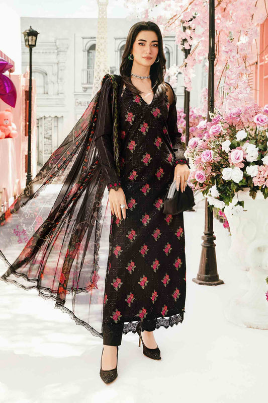 MARIA B EMBROIDERED CHIKANKARI LAWN - 3 PC UNSTITCHED