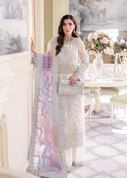 KANWAL MALIK EMBROIDERED SEMI PURE CHIFFON - 3 PC UNSTITCHED
