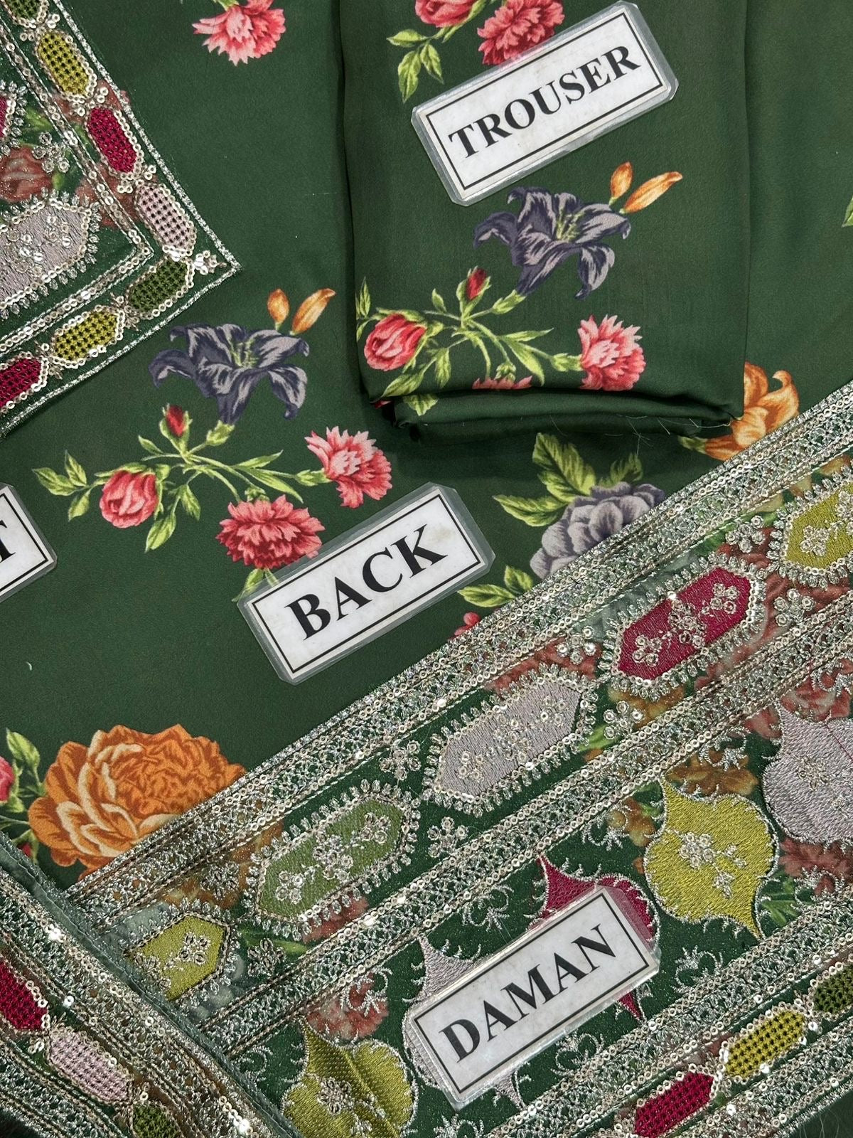 ANEELA’S EMBROIDERED SILK - 3 PC UNSTITCHED