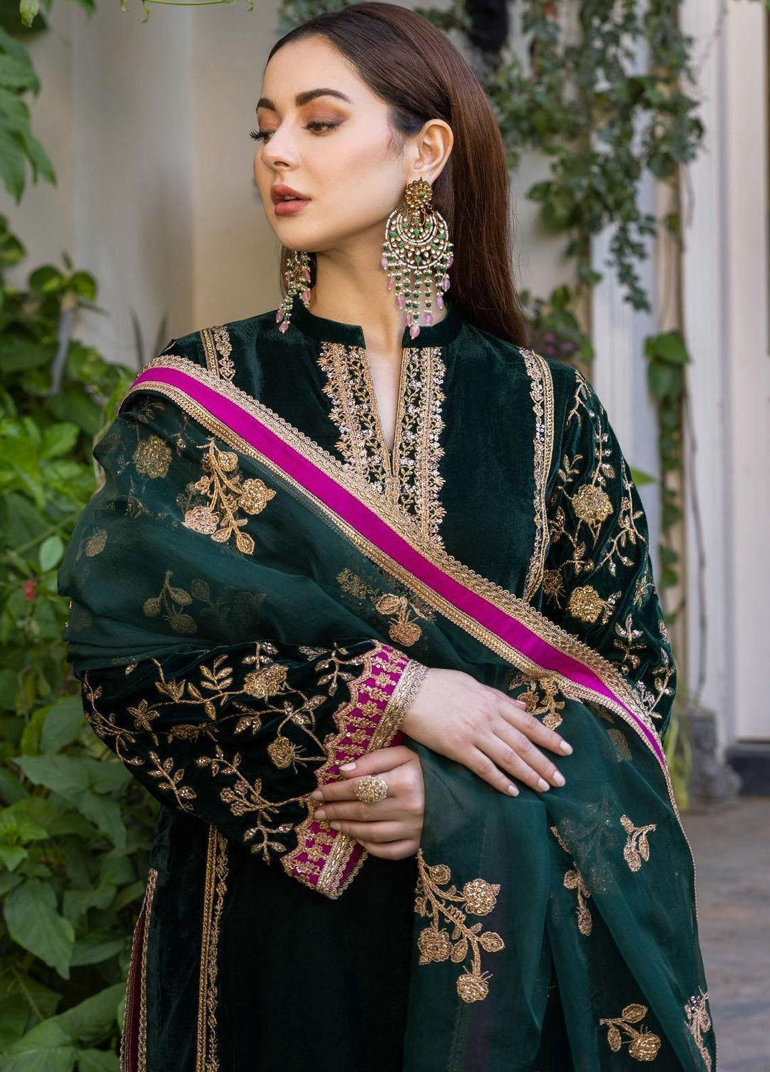 ZAINAB CHOTTANI LUXURY EMBROIDERED VELVET - 3 PC UNSTITCHED