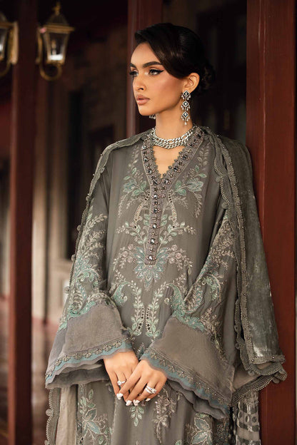 MARIA B FORMALS PRINTED EMBROIDERED LAWN - 3 PC UNSTITCHED