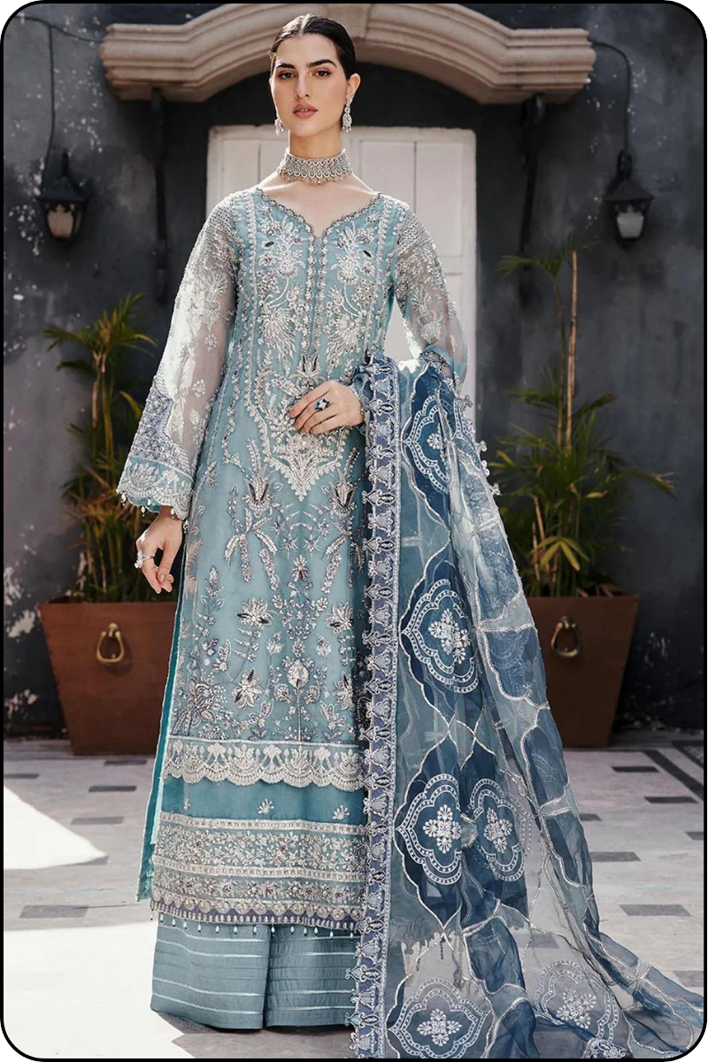 EMAAN ADEEL EMBROIDERED ORGANZA - 3 PC UNSTITCHED