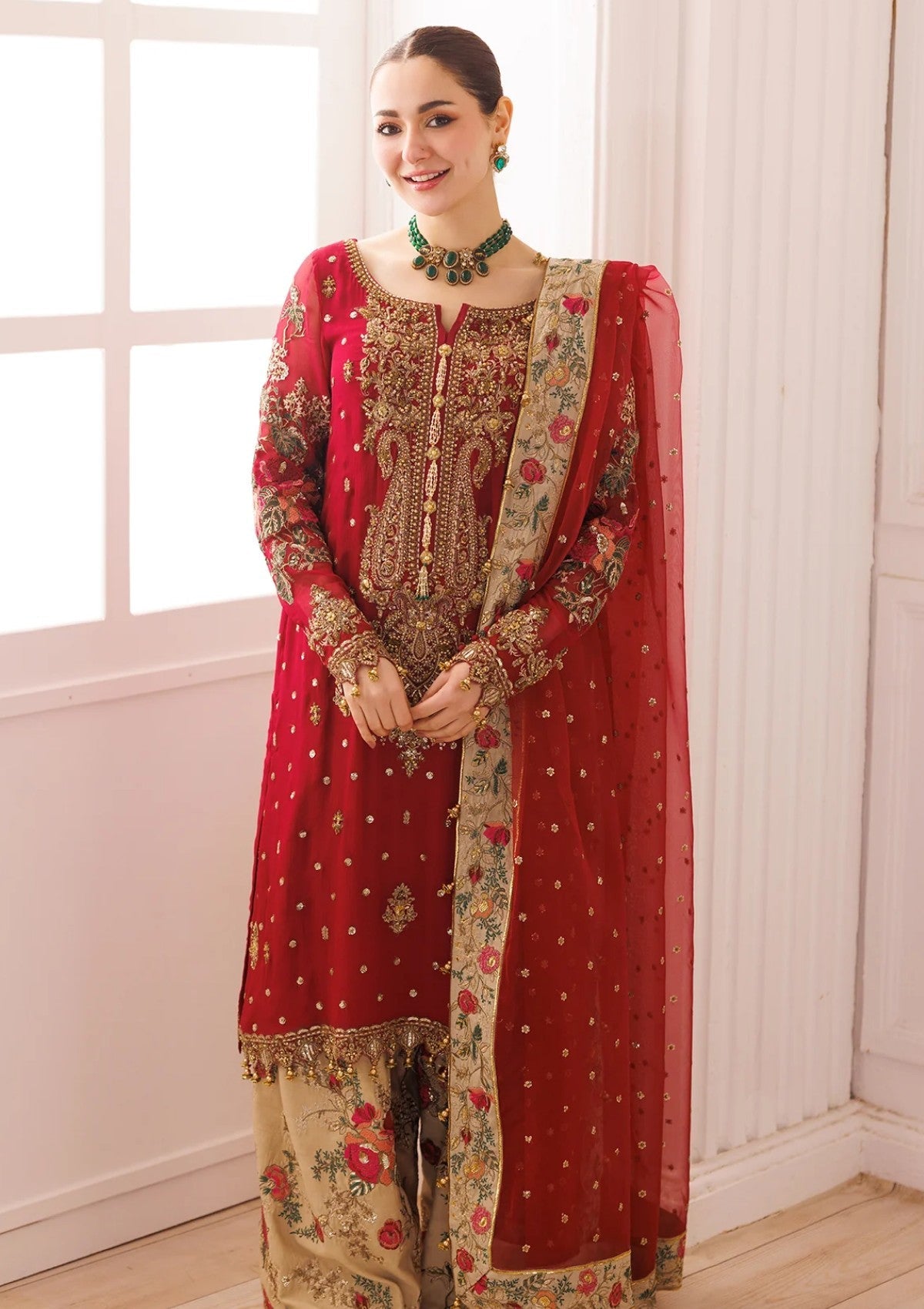 CHARIZMA EMBROIDERED CHIFFON DRESS - 3 PC UNSTITCHED