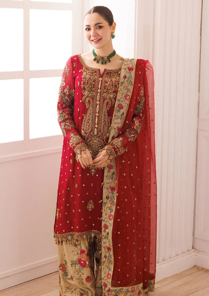 CHARIZMA EMBROIDERED CHIFFON DRESS - 3 PC UNSTITCHED