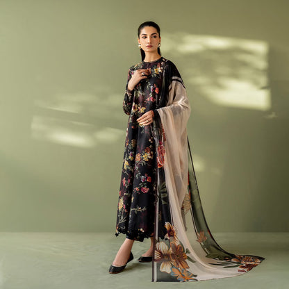 BAROQUE EMBROIDERED LAWN - 3 PC UNSTITCHED