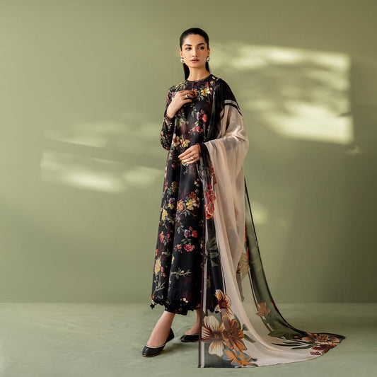 BAROQUE EMBROIDERED LAWN - 3 PC UNSTITCHED