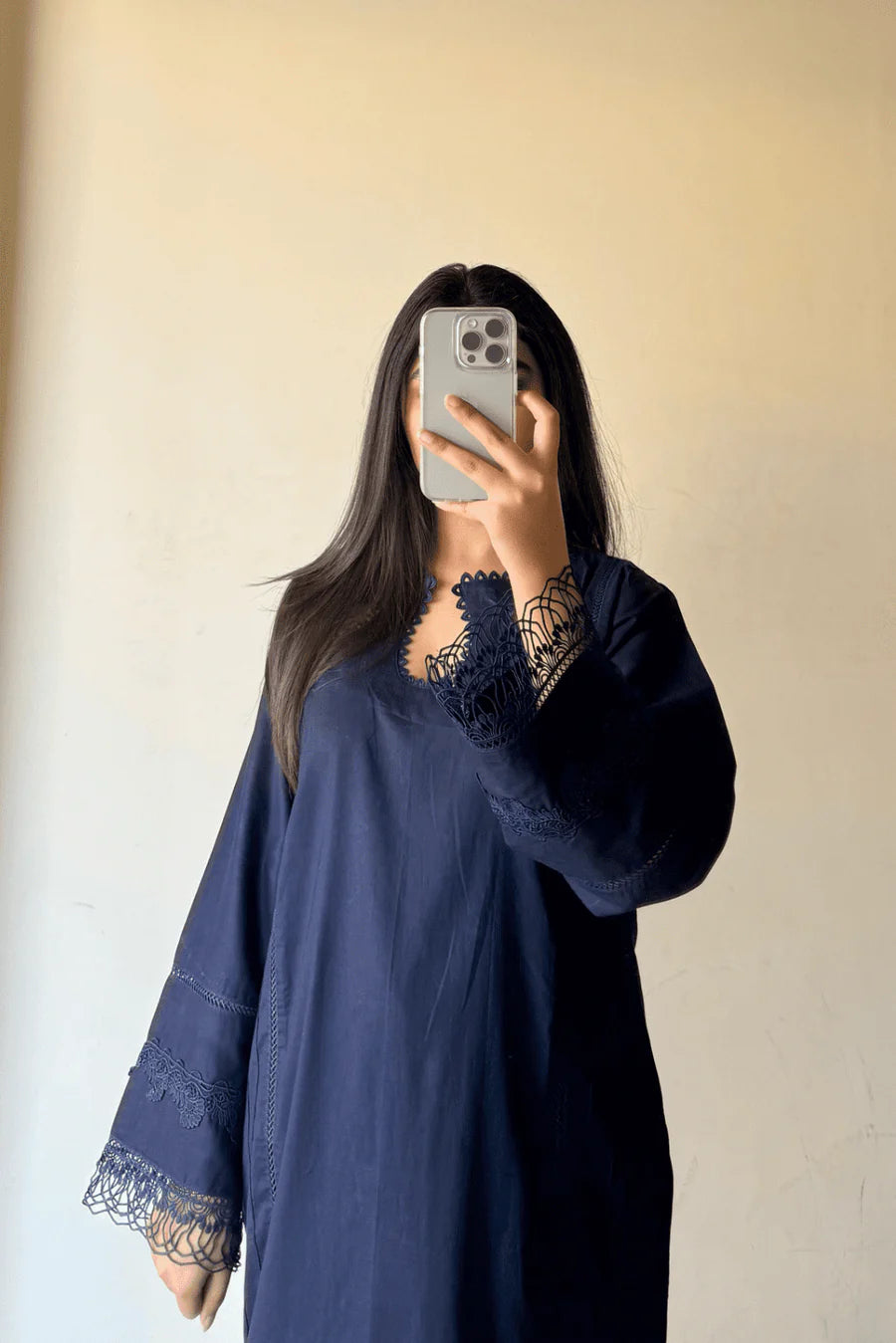 HOORAIN’S PRET COTTON LACE WORK - 3 PC STITCHED