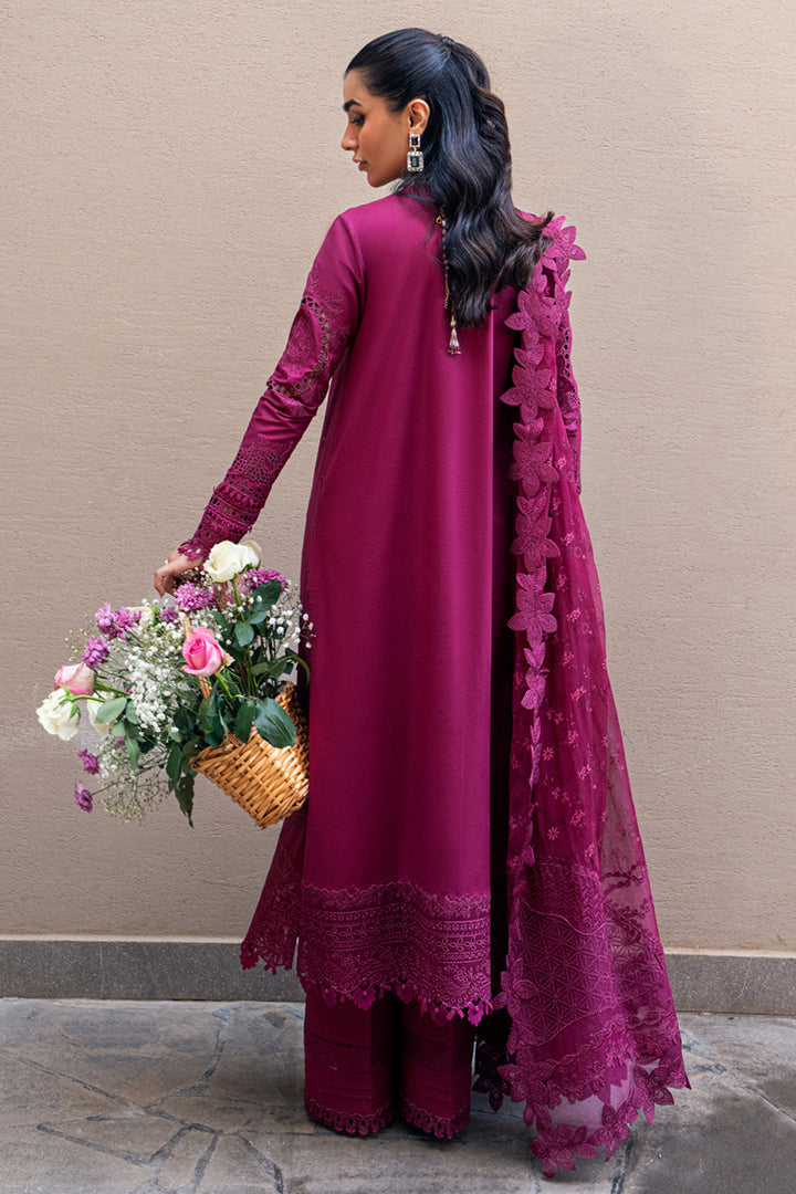 QALAMKAR EMBROIDERED CHIKANKARI LAWN - 3 PC UNSTITCHED