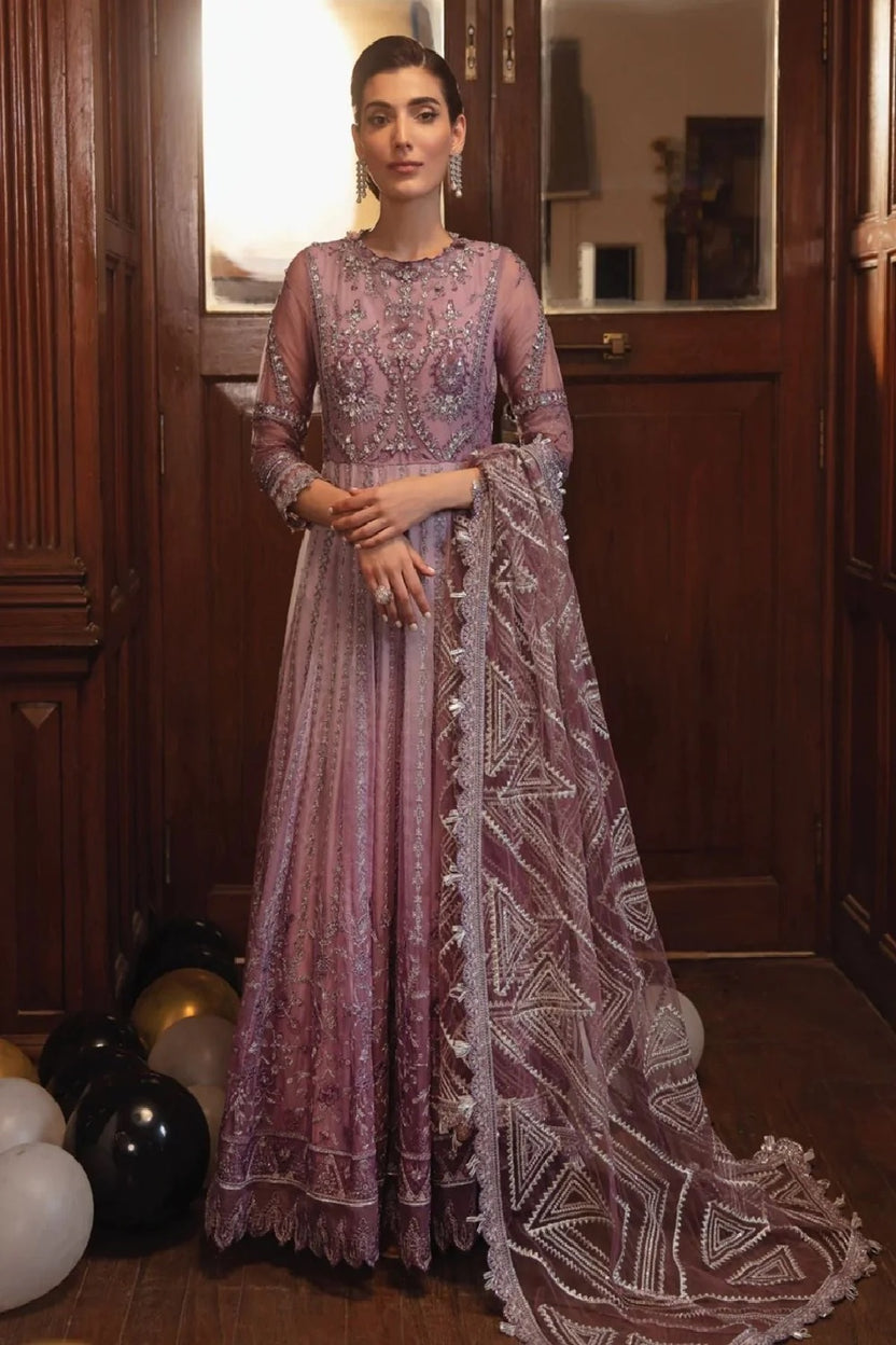 IZNIK LUXURY EMBROIDERED CHIFFON MAXI - 3 PC UNSTITCHED