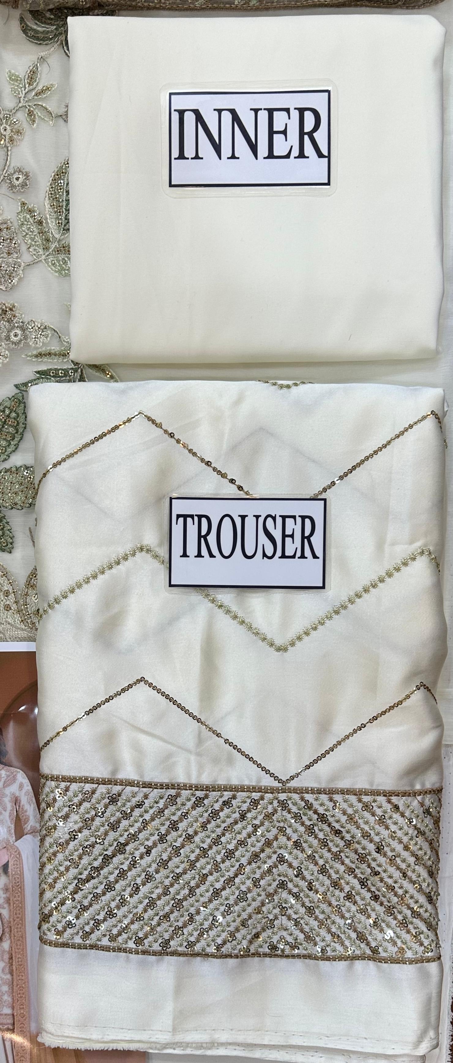 JAZMIN LUXURY EMBROIDERED CHIFFON - 3 PC UNSTITCHED