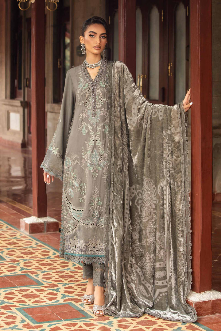 MARIA B FORMALS PRINTED EMBROIDERED LAWN - 3 PC UNSTITCHED