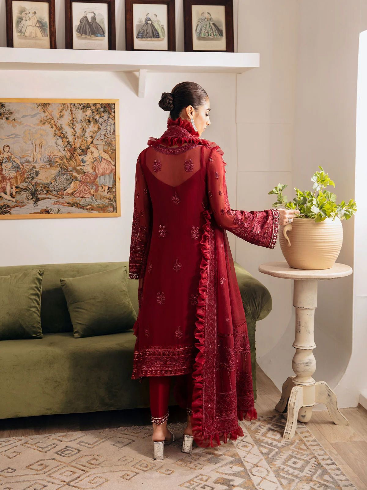 GULAAL EMBROIDERED CHIFFON - 3 PC UNSTITCHED