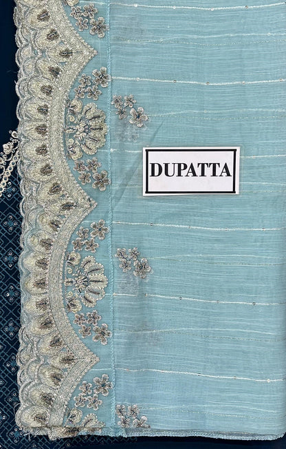 IMROZIA LUXURY EMBROIDERED CHIFFON - 3 PC UNSTITCHED