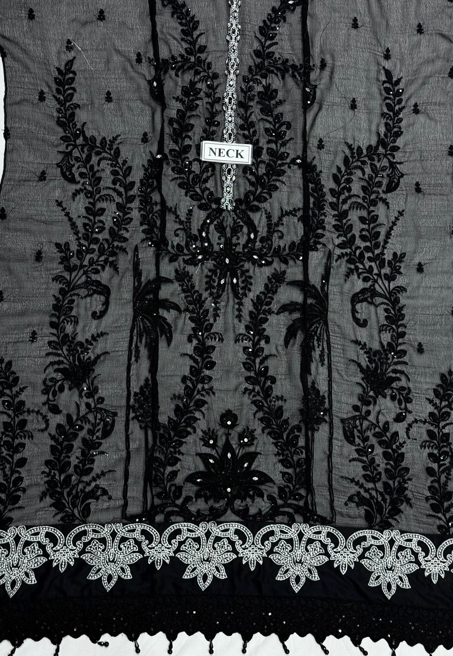 MARIA B LUXURY EMBROIDERED CHIFFON - 3 PC UNSTITCHED