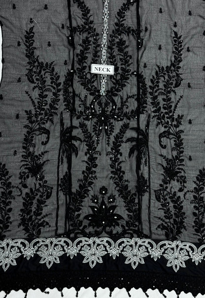 MARIA B LUXURY EMBROIDERED CHIFFON - 3 PC UNSTITCHED