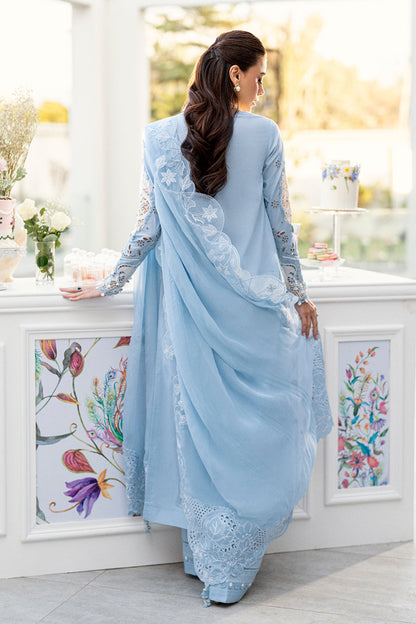 QALAMKAR LUXURY EMBROIDERED LAWN - 3 PC UNSTITCHED