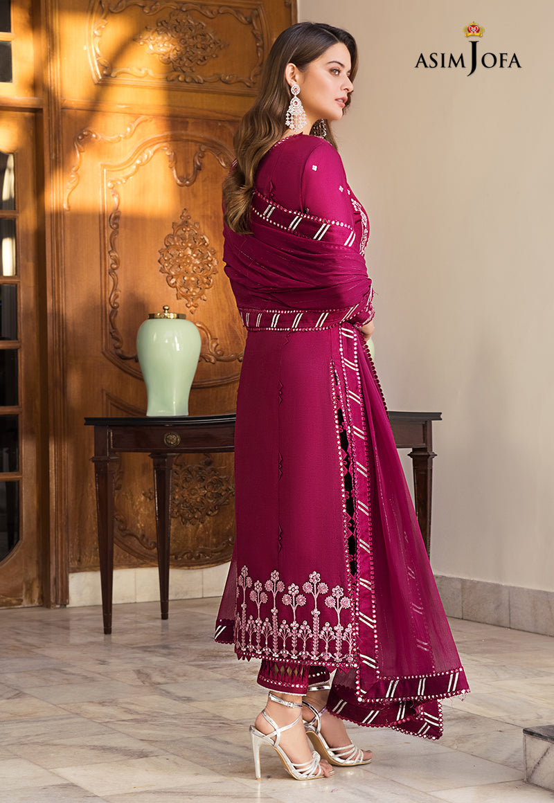 ASIM JOFA EMBROIDERED BAREEZE LAWN - 3 PC UNSTITCHED