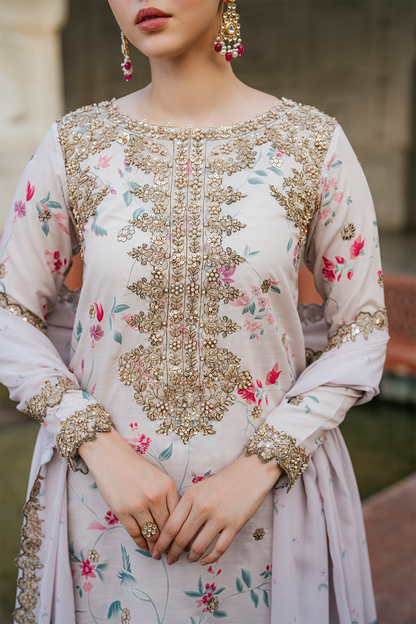 IZNIK EMBROIDERED LAWN - 3 PC UNSTITCHED