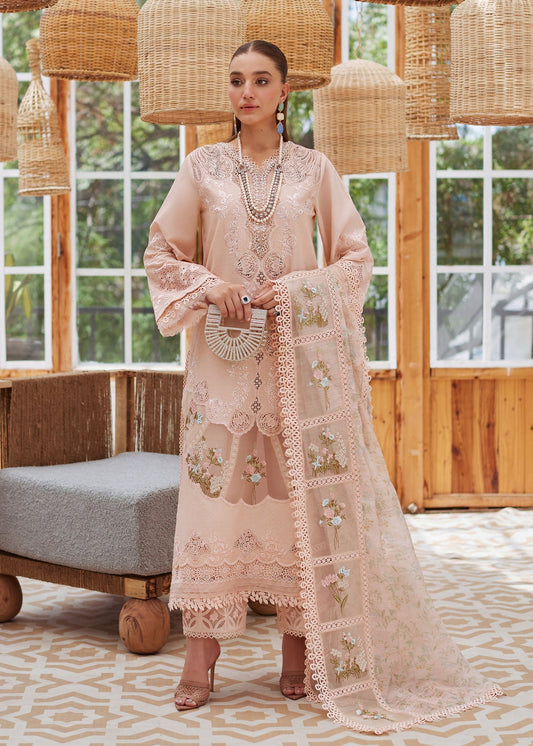 CRIMSON LUXURY EMBROIDERED LAWN - 3 PC UNSTITCHED