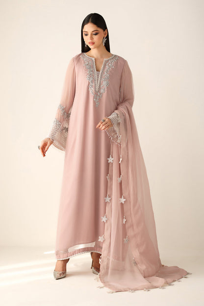 BAROQUE EMBROIDERED CHIFFON - 3 PC UNSTITCHED