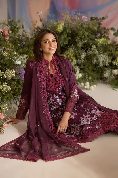 SOBIA NAZIR LUXURY EMBROIDERED CHIKANKARI LAWN - 3 PC UNSTITCHED