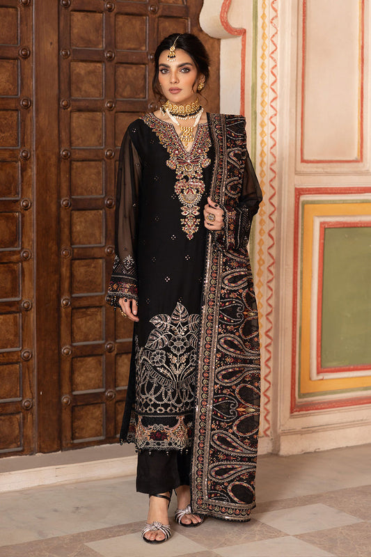 RAMSHA LUXURY EMBROIDERED CHIFFON - 3 PC UNSTITCHED