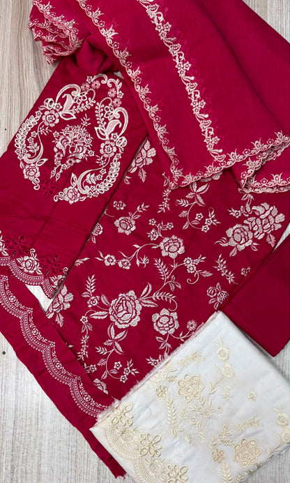 ZARA SHAHJAHAN EMBROIDERED LAWN - 3 PC UNSTITCHED