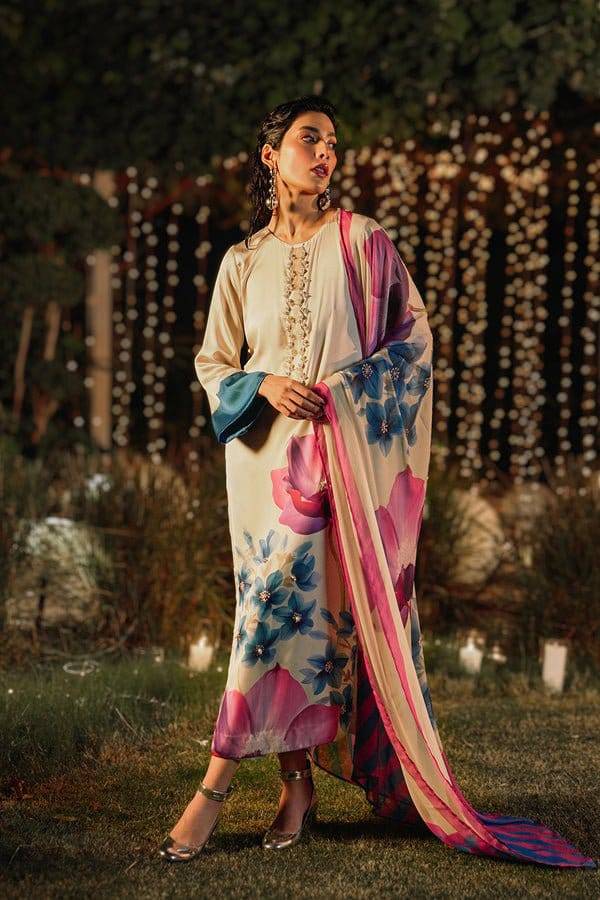 LULUSAR LUXURY FORMALS DIGITAL PRINTED SILK - 3 PC UNSTITCHED